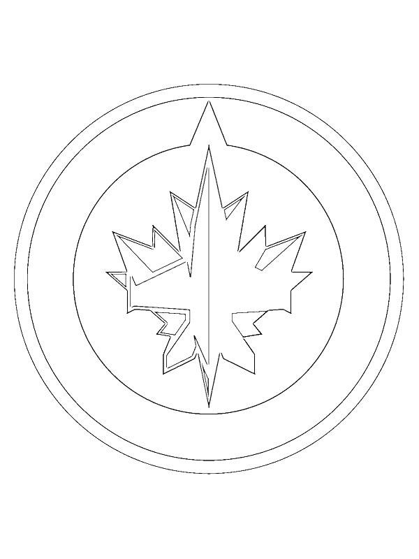 Ausmalbild Winnipeg Jets  
