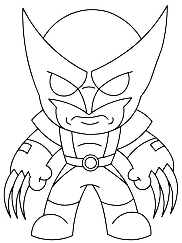 Ausmalbild Wolverine Fortnite  