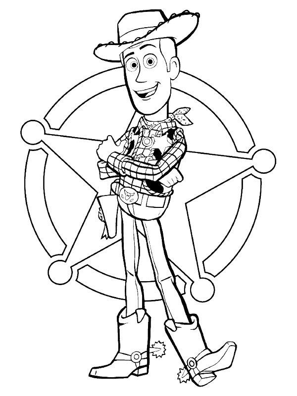 Ausmalbild Woody  
