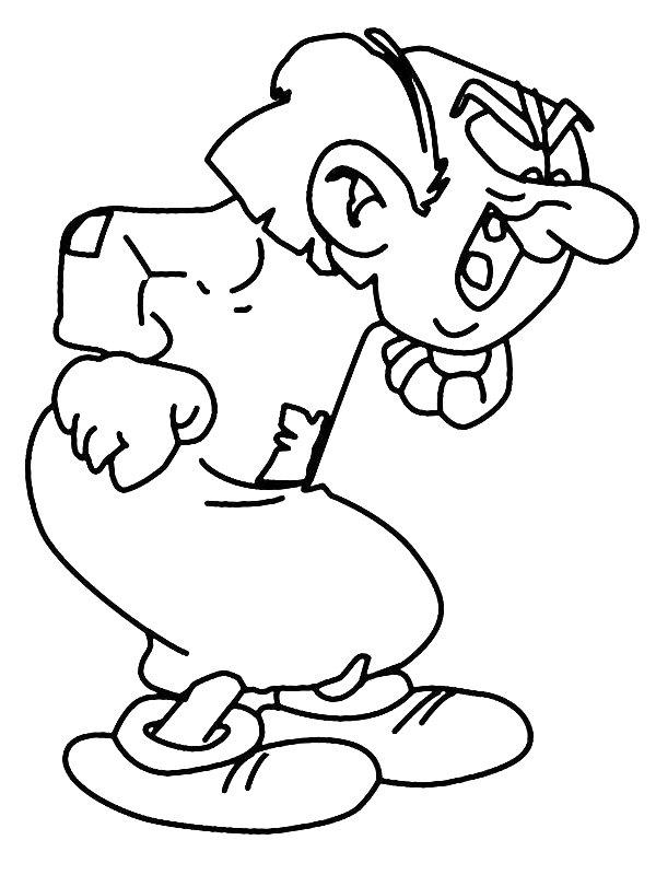Ausmalbild Zauberer Gargamel  