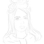Ausmalbilder Billie Eilish