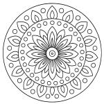Ausmalbilder Blumenmandala