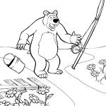 Ausmalbilder Mascha und der Bär