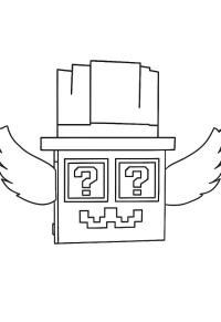 Ausmalbild Admin Lucky Block  