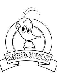 Ausmalbild Alfred Jodokus Kwak  