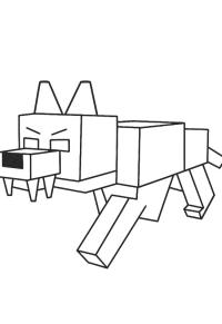 Ausmalbild Alpha Wolf  