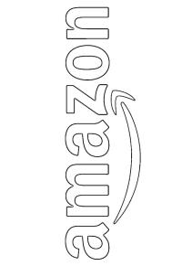 Ausmalbild Amazon logo  