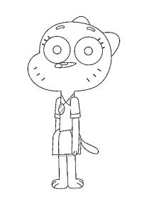 Ausmalbild Anais Watterson  