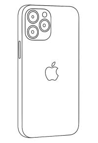 Ausmalbild Apple iPhone 12  