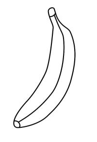 Ausmalbild Banane  