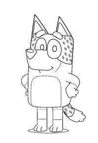 Ausmalbild Bandit Heeler  