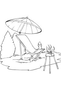 Ausmalbild Barbecue  
