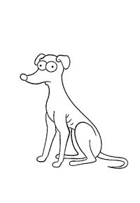 Ausmalbild Bart Simpson  