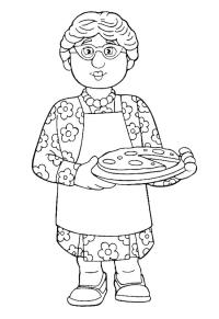 Ausmalbild Bella Lasagne  