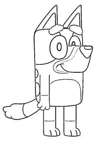 Ausmalbild Bluey Heeler  