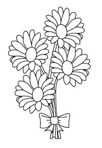 Ausmalbild Blumen  