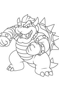 Ausmalbild Bowser  