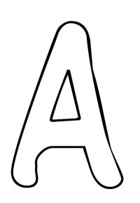 Ausmalbild Buchstabe A  