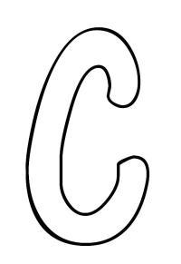 Ausmalbild Buchstabe C  