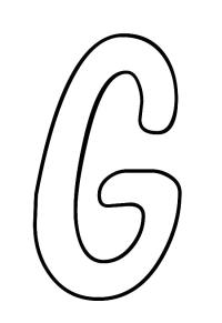 Ausmalbild Buchstabe G  
