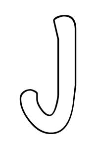 Ausmalbild Buchstabe I  
