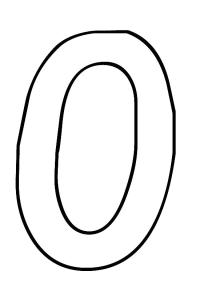 Ausmalbild Buchstabe O  