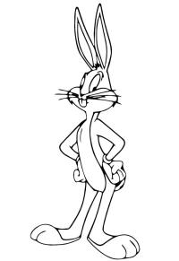 Ausmalbild Bugs Bunny  