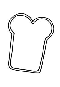 Ausmalbild Butterbrot  