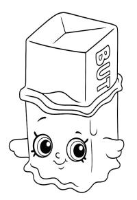 Ausmalbild Buttercup Shopkins  