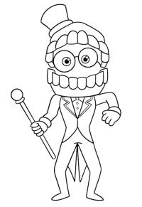 Ausmalbild Caine Der Unglaubliche Digitale Zirkus  
