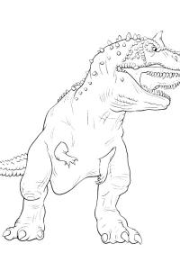 Ausmalbild Carnotaurus  