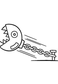 Ausmalbild Chain Chomp  