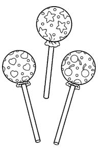 Ausmalbild Chupa Chups  