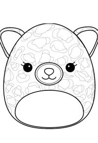 Ausmalbild Claudette Squishmallows  