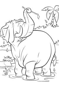 Ausmalbild Colonel Hathi  