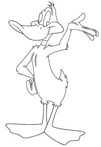 Ausmalbild Daffy Duck  