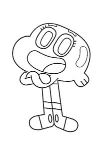 Ausmalbild Darwin Watterson  