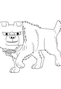 Ausmalbild Dennis Minecraft  