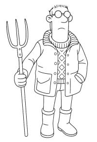 Ausmalbild Der Farmer  