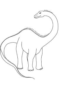 Ausmalbild Diplodocus  