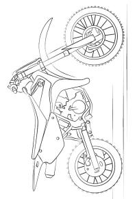 Ausmalbild Dirtbike  