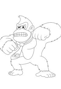 Ausmalbild Donkey Kong  
