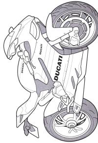 Ausmalbild Ducati Panigale  