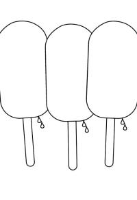 Ausmalbild Eis am Stiel Wassereis  