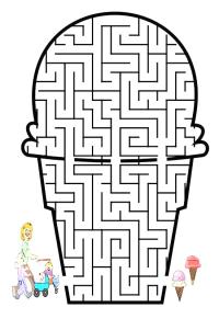 Ausmalbild Eis-labyrinth  