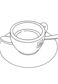 Ausmalbild Espresso  