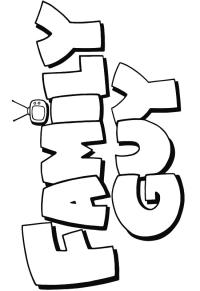Ausmalbild Family Guy logo  