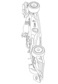 Ausmalbild Ferrari Formel 1  