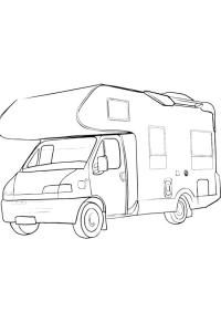 Ausmalbild Fiat Ducato wohnmobil  
