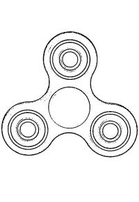 Ausmalbild Fidget Spinner  
